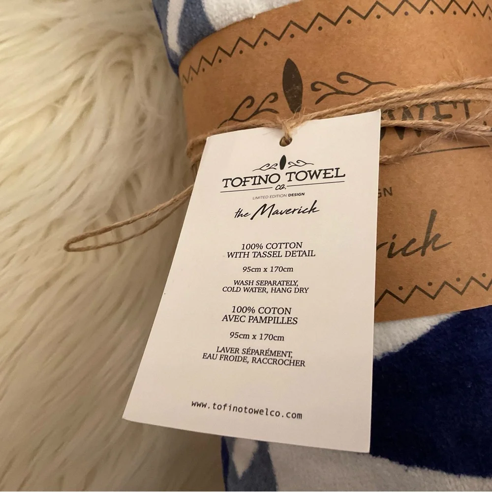 Tofino Towel Co. The Maverick Beach Towel - NWT